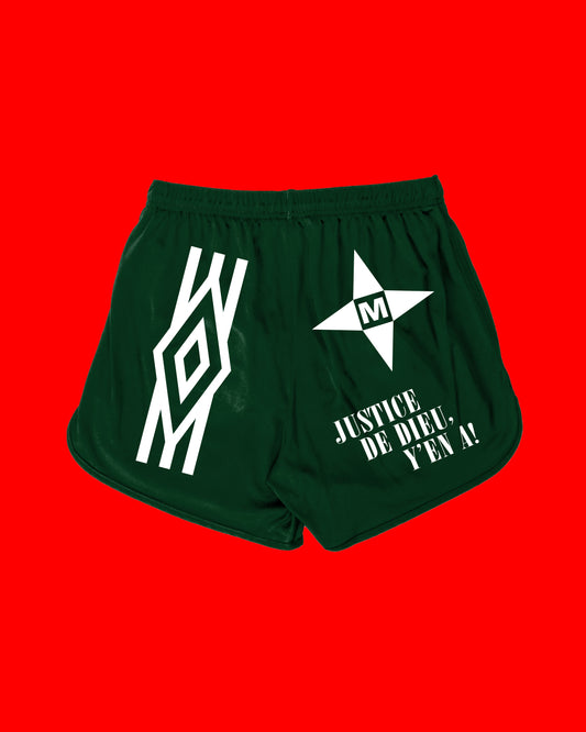 Boulot Ndako Short With Pockets (Forest Green)